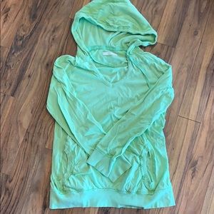Old Navy lime green maternity thin sweatshirt.